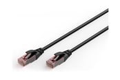 Netwerk - kabel - DIGITUS patch cable - 10 m - black - Zwart - DK-1617-100-OD-10