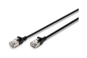 Netwerk - kabel - DIGITUS patch cable - 30 cm - black - Zwart - DK-1632-A-003S-BL-10
