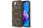 Mobiel - Covers & Cases - GUESS 4G Circle Classic Logo MagSafe case for iPhone 16e - brown - 3666339454043