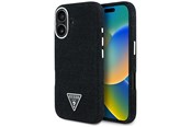 Mobiel - Covers & Cases - GUESS Denim Triangle Logo MagSafe case for iPhone 16 - black - 3666339428129