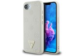 Mobiel - Covers & Cases - GUESS Grained Hot Stamp Peony Triangle Logo MagSafe case for iPhone 16e - beige - 3666339453329