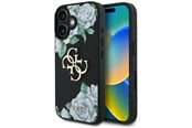 Mobiel - Covers & Cases - GUESS Grained Roses Big 4G logo case for iPhone 16 - black - 3666339426927
