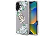 Mobiel - Covers & Cases - GUESS Grained Roses Big 4G Logo iPhone 16 Case - Purple - 3666339427221