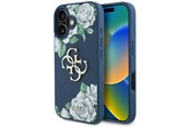 Mobiel - Covers & Cases - GUESS Grained Roses Big 4G logo case for iPhone 16 - blue - 3666339427375