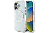 Mobiel - Covers & Cases - GUESS IML Metal Colored Circle Classic Logo MagSafe case for iPhone 16 - white - 3666339428877