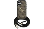 Mobiel - Covers & Cases - GUESS 4G Big Logo Cord Stap Crossbody Case for iPhone 17 - Brown - 3666339526771
