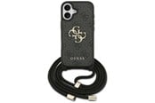 Mobiel - Covers & Cases - GUESS 4G Big Logo Cord Stap Crossbody Case for iPhone 17 - Black - 3666339526733