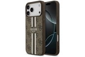 Mobiel - Covers & Cases - GUESS 4G Printed Stripes MagSafe case for iPhone 17 Pro Max - brown - 3666339491437