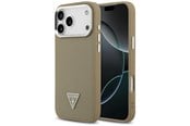Mobiel - Covers & Cases - GUESS Grained Triangle Logo MagSafe case for iPhone 17 Pro Max - brown - 3666339490553