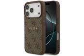 Mobiel - Covers & Cases - GUESS 4G Ring Classic Logo MagSafe Case for iPhone 17 Pro - Brown - 3666339491062