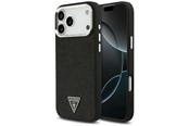 Mobiel - Covers & Cases - GUESS Glitter Triangle Logo MagSafe Case for iPhone 17 Pro Max - Black - 3666339516826