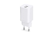 Mobiel - Adapters & Opladers - ESSENTIALS by UPSTRÖM 65W Dual Port USB-C GaN Charger | 2 Ports - White - GC651-E