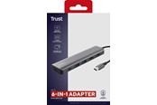 Docking station - Trust DALYX 6IN1 USB-C ADAPTER - 26325
