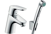 Mengkranen en fittingen - Hansgrohe Focus bidetkraan met handdouche - 31926000
