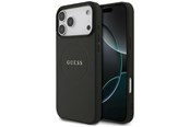 Mobiel - Covers & Cases - GUESS Grained Ring MagSafe case for iPhone 17 Pro Max - black - 3666339490911