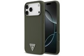 Mobiel - Covers & Cases - GUESS Silicone Triangle Logo MagSafe Case for iPhone 17 Pro Max - Green - 3666339517304