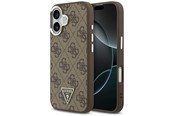 Mobiel - Covers & Cases - GUESS 4G Triangle Logo MagSafe case for iPhone 17 - brown - 3666339517595