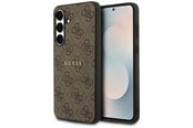 Mobiel - Covers & Cases - GUESS 4G Ring Classic Logo MagSafe case for Samsung Galaxy S25 FE - brown - 3666339572167