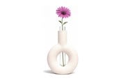 Decoratie - Simiu - RINGIA vaas - wit - 5714255019117
