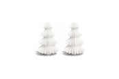 Decoratie - Simiu - Kersthanger - 6 cm - Dennenboom - Zijdewit - 2-pack - 5714255019049