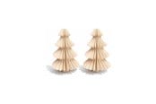 Decoratie - Simiu - Kersthanger - 6 cm - Dennenboom - Beige - 2 pak - 5714255019056