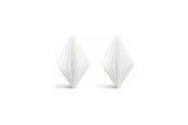 Decoratie - Simiu - Kersthanger - 6 cm - Diamant - Zijdewit - 2 pak - 5714255019001