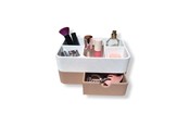 Decoratie - Simiu - Drawia - make-up opberging - Wit-marmer/klei bruin - 5714255019575