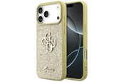 Mobiel - Covers & Cases - GUESS Fixed Glitter Big 4G case for iPhone 17 Pro Max - gold - 3666339492205