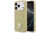 Mobiel - Covers & Cases - GUESS Rhinestone Triangle Logo iPhone 17 Pro Case - Gold - 3666339491901