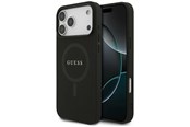 Mobiel - Covers & Cases - GUESS Saffiano Classic Logo MagSafe Case for iPhone 17 Pro Max - Black - 3666339492403