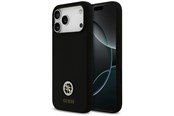 Mobiel - Covers & Cases - GUESS Silicone Logo Strass 4G MagSafe Case for iPhone 17 Pro Max - Black - 3666339553135