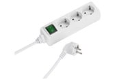 Schakeleenheden - Vivanco 3-Power socket grounded with on/off switch 1.4m - 4008928270143