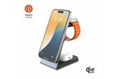 Mobiel - Adapters & Opladers - FIXED 3in1 Mag ALU 25W Qi2.2 Wireless Apple Charging station - Space Grey - FIXMPOS-AL3-GR