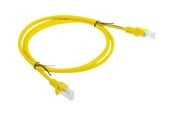 Netwerk - kabel - Lanberg patch cable - 1 m - yellow RAL 1028 - Geel - PCU6-10CC-0100-Y