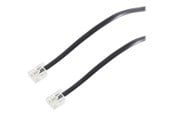 Netwerk - kabel - Helos S-Impuls phone cable - 1.5 m - black - Zwart - 1m - 70083-1.5