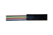 Netwerk - kabel - Helos bulk phone cable - 50 m - black - Zwart - 50m - 76109-50