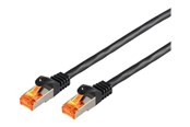 Netwerk - kabel - SCONN S-Impuls patch cable - 15 m - black - Zwart - 15m - 08-26085