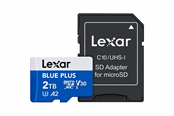 Geheugenkaart - Lexar BLUE PLUS microSD/SD - 170MB/s - 2TB - LMSBLPL002T-BNANG