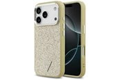 Mobiel - Covers & Cases - GUESS Glitter Triangle Logo MagSafe Case for iPhone 17 Pro - Gold - 3666339557447