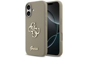 Mobiel - Covers & Cases - GUESS Silicone Big 4G Script Case for iPhone 17 - Brown - 3666339522391