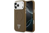 Mobiel - Covers & Cases - GUESS Triangle Logo MagSafe case for iPhone 17 Pro - brown - 3666339515539
