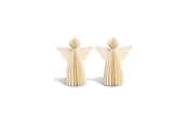 Decoratie - Mumi3D Kersthanger - engelen - 6 cm - beige - 2 st. - 5714255018769