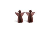 Decoratie - Mumi3D Kersthanger - engelen - 9 cm - rood - 2 st. - 5714255018899