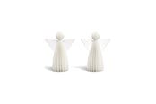 Decoratie - Mumi3D Kersthanger - engelen - 9 cm - zijdewit - 2 st. - 5714255019360