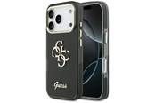 Mobiel - Covers & Cases - GUESS IML 4G Script Metal case for iPhone 17 Pro - black - 3666339589745