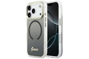 Mobiel - Covers & Cases - GUESS IML Gradient Script Metal MagSafe Case for iPhone 17 Pro Max - Black - 3666339588151