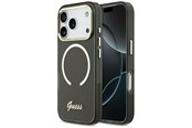 Mobiel - Covers & Cases - GUESS IML Script Metal MagSafe Case for iPhone 17 Pro Max - Black - 3666339583033