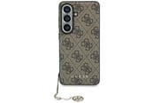 Mobiel - Covers & Cases - GUESS 4G Classic Logo Charm MagSafe Case for Samsung Galaxy S26 - Brown - 3666339613983