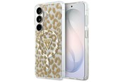 Mobiel - Covers & Cases - GUESS IML Leopard Print Triangle MagSafe Case for Samsung Galaxy S26 - Brown - 3666339613907