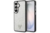 Mobiel - Covers & Cases - GUESS Fixed Glitter Triangle MagSafe case for Samsung Galaxy S26 - silver - 3666339613549